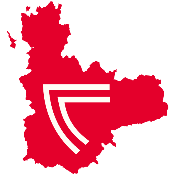 Ilustración de la provicia de Valladolid con el escudo del celta